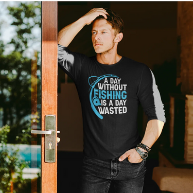 A Day Without Fishing Men Long Sleeve Shirt